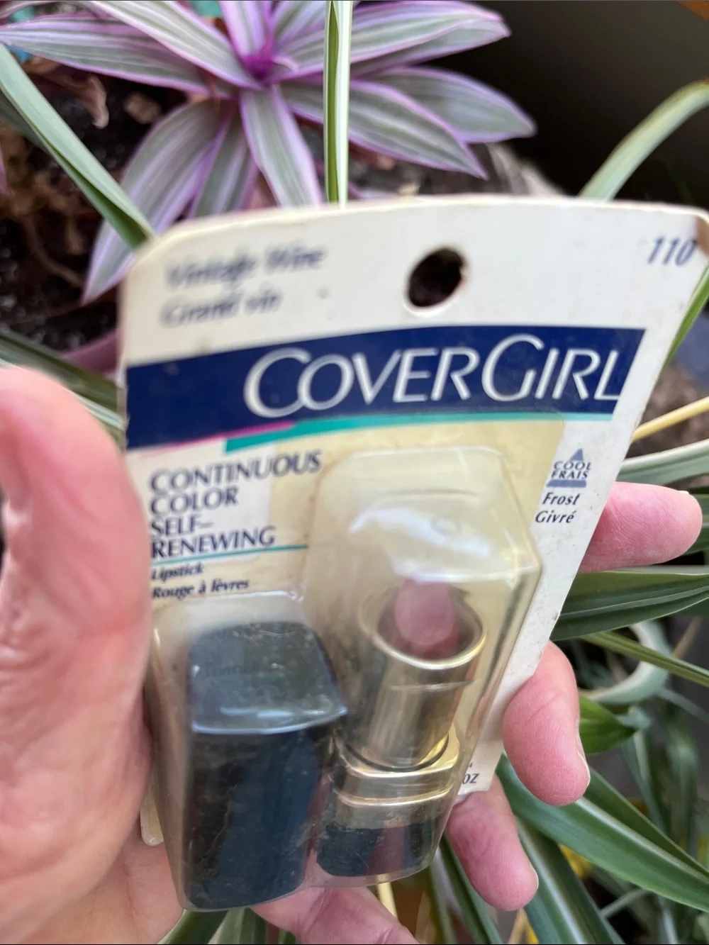 Vtg Covergirl Continuous Color Lipstick VINTAGE WINE 110 NOS Self Renewing